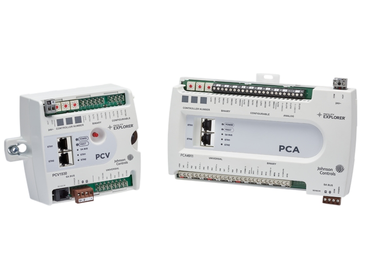 Facility Explorer devices on a white background